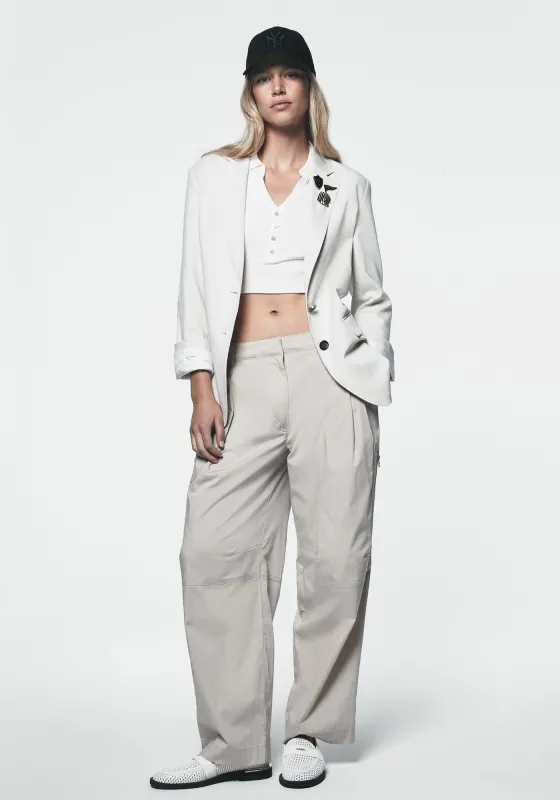 POPLIN ZIP CARGO PANT sold by DKNY