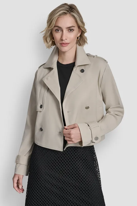 CROPPED TRENCH COAT made by DKNY