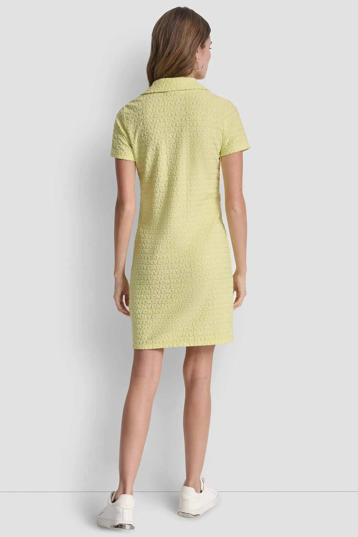 LOGO JACQUARD POLO DRESS sold by DKNY product image thumbnail 2