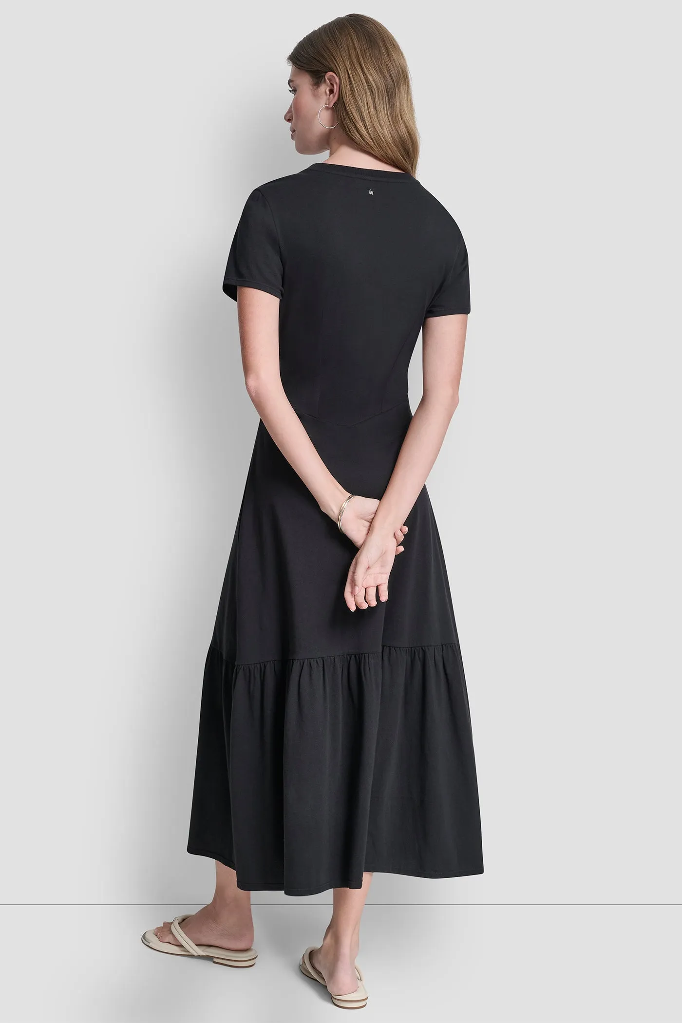 RUCHED BODICE TIERED MAXI DRESS sold by DKNY product image thumbnail 2