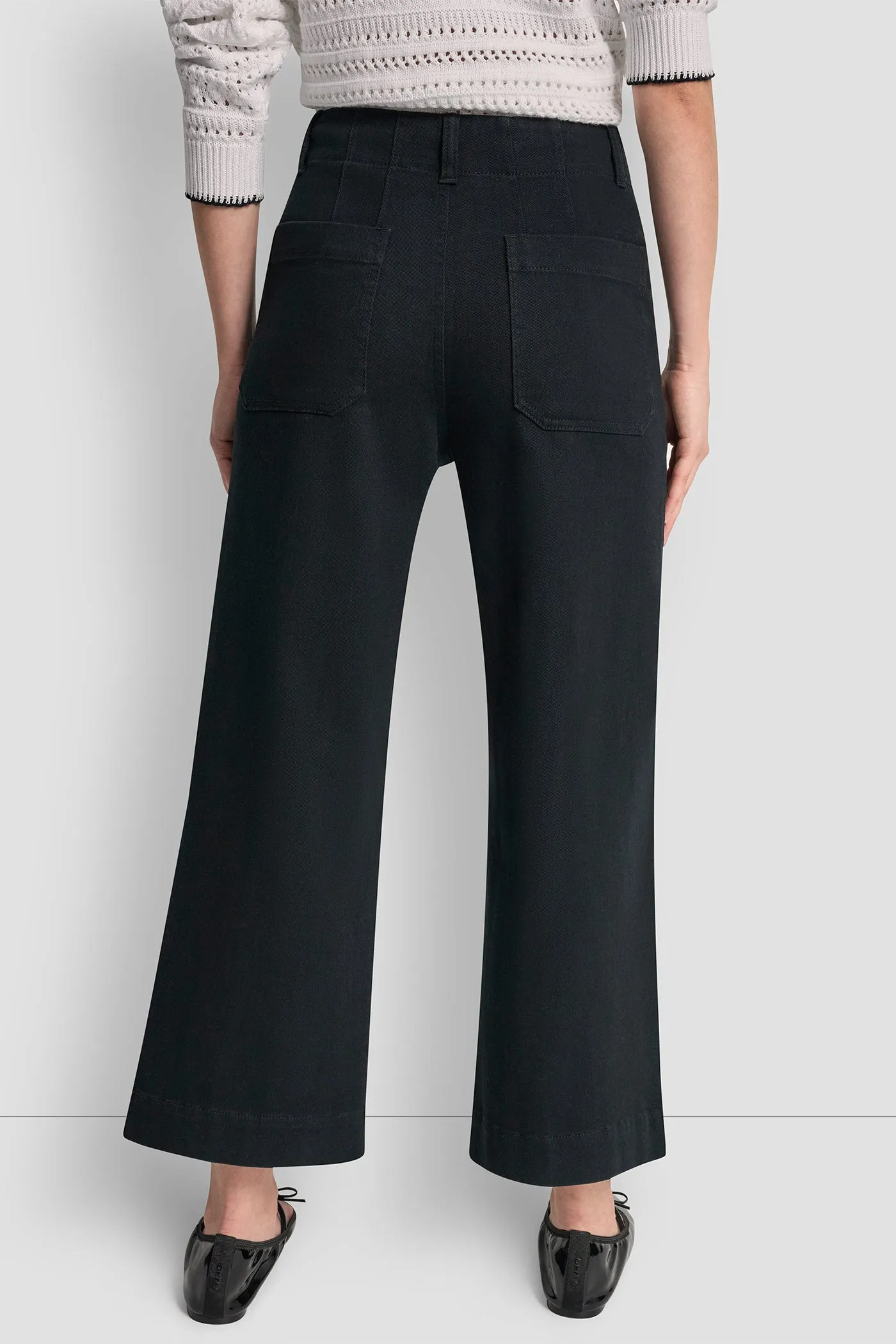 HIGH-RISE CROPPED WIDE LEG PANTS sold by DKNY product image thumbnail 2