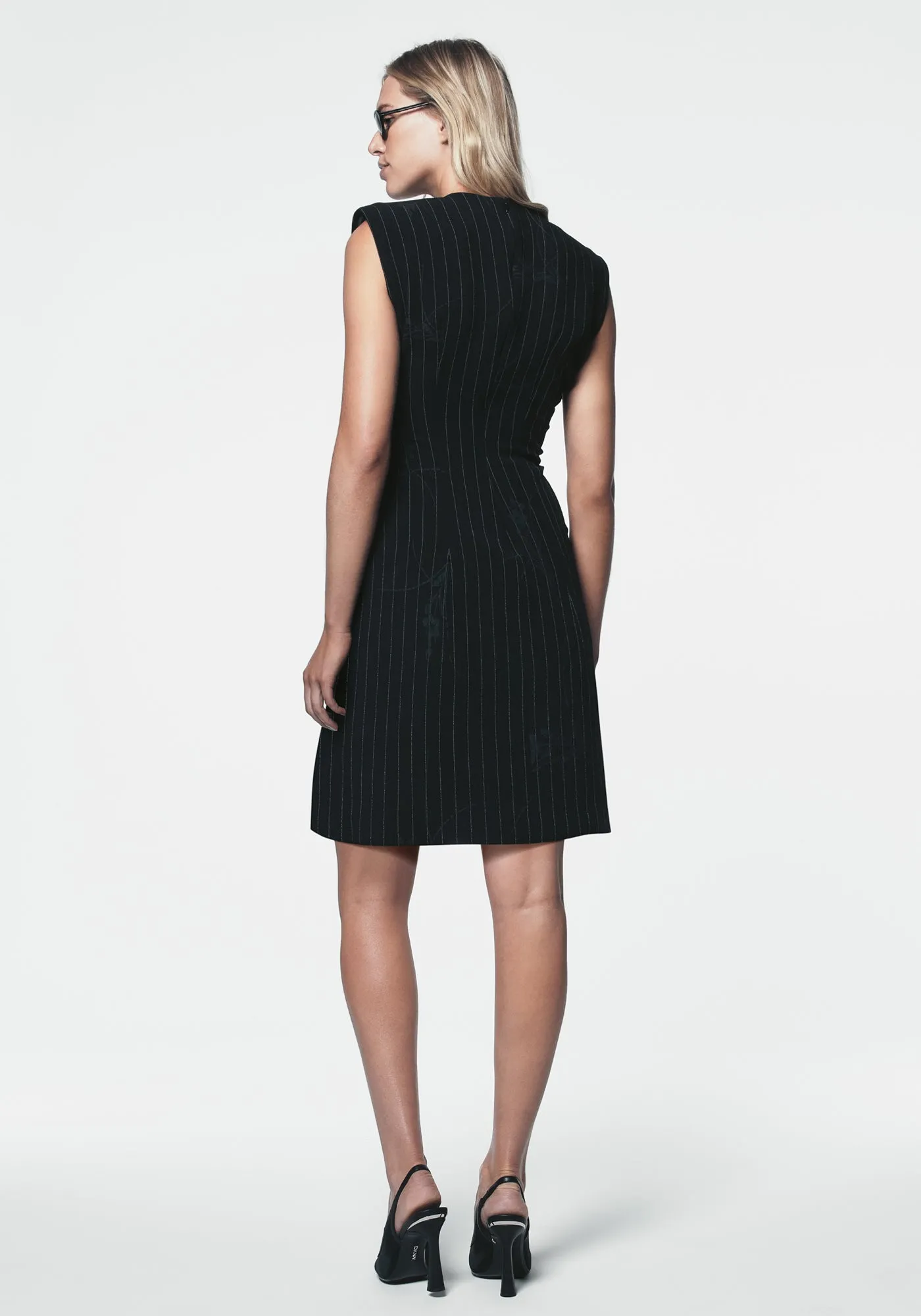 PINSTRIPE SLEEVELESS DRESS sold by DKNY product image thumbnail 2