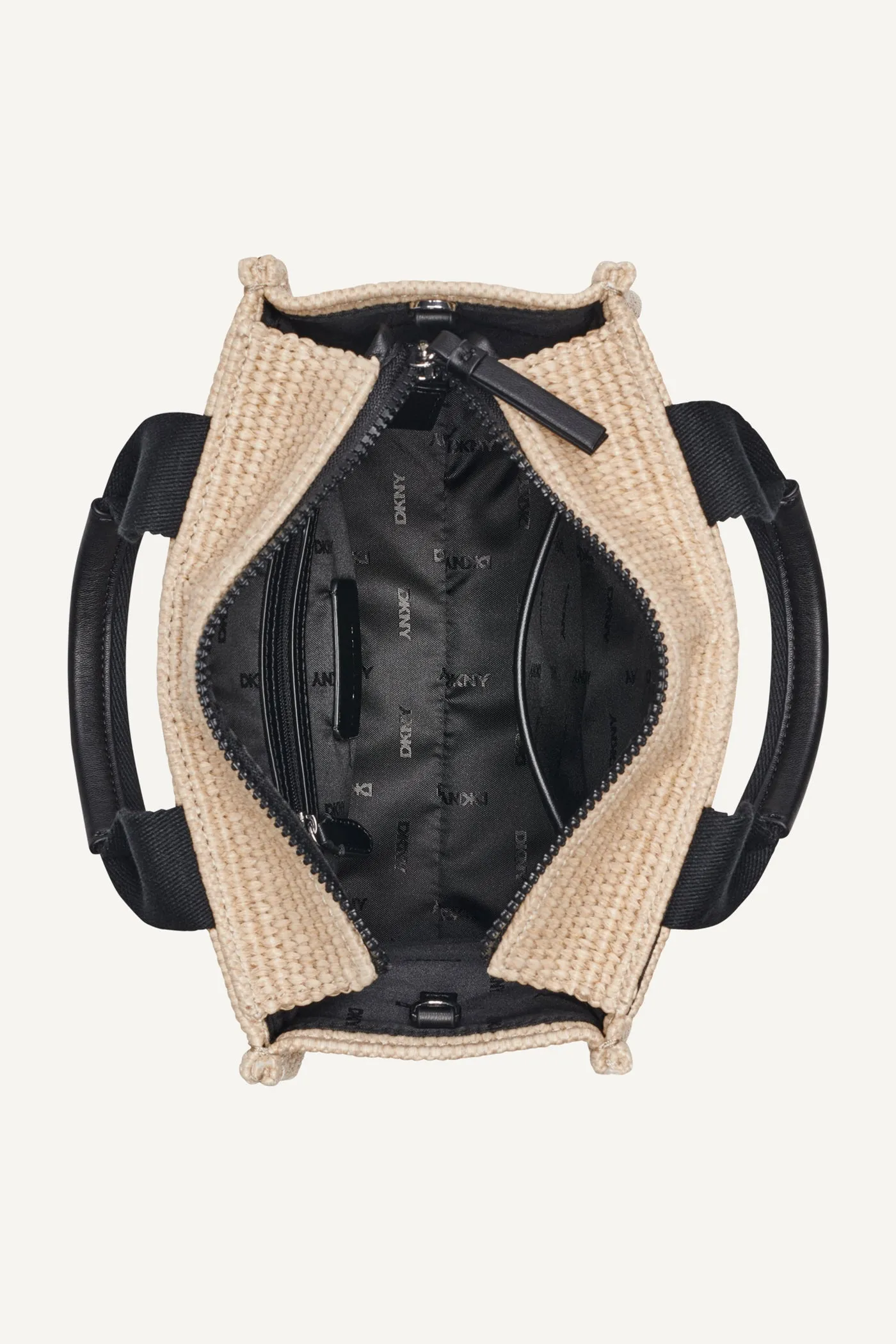 HADLEE SMALL STRAW LOGO TOTE sold by DKNY product image thumbnail 4