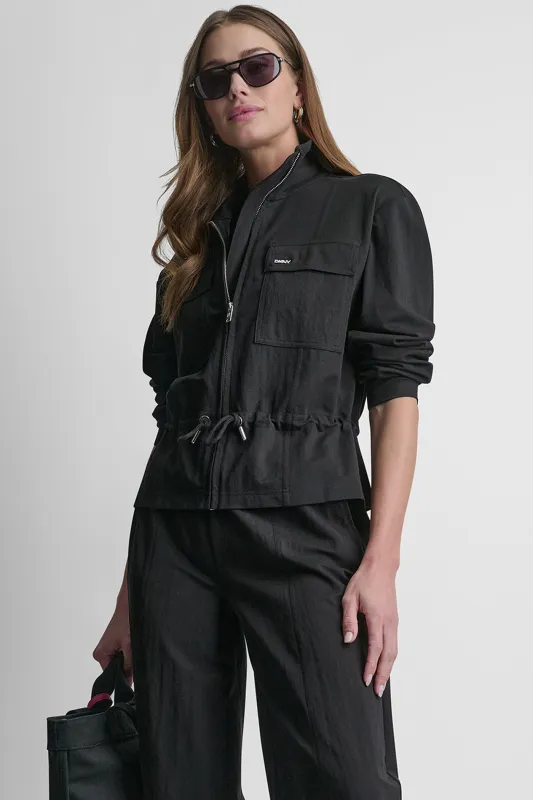 PIQUÉ TECH JACKET sold by DKNY