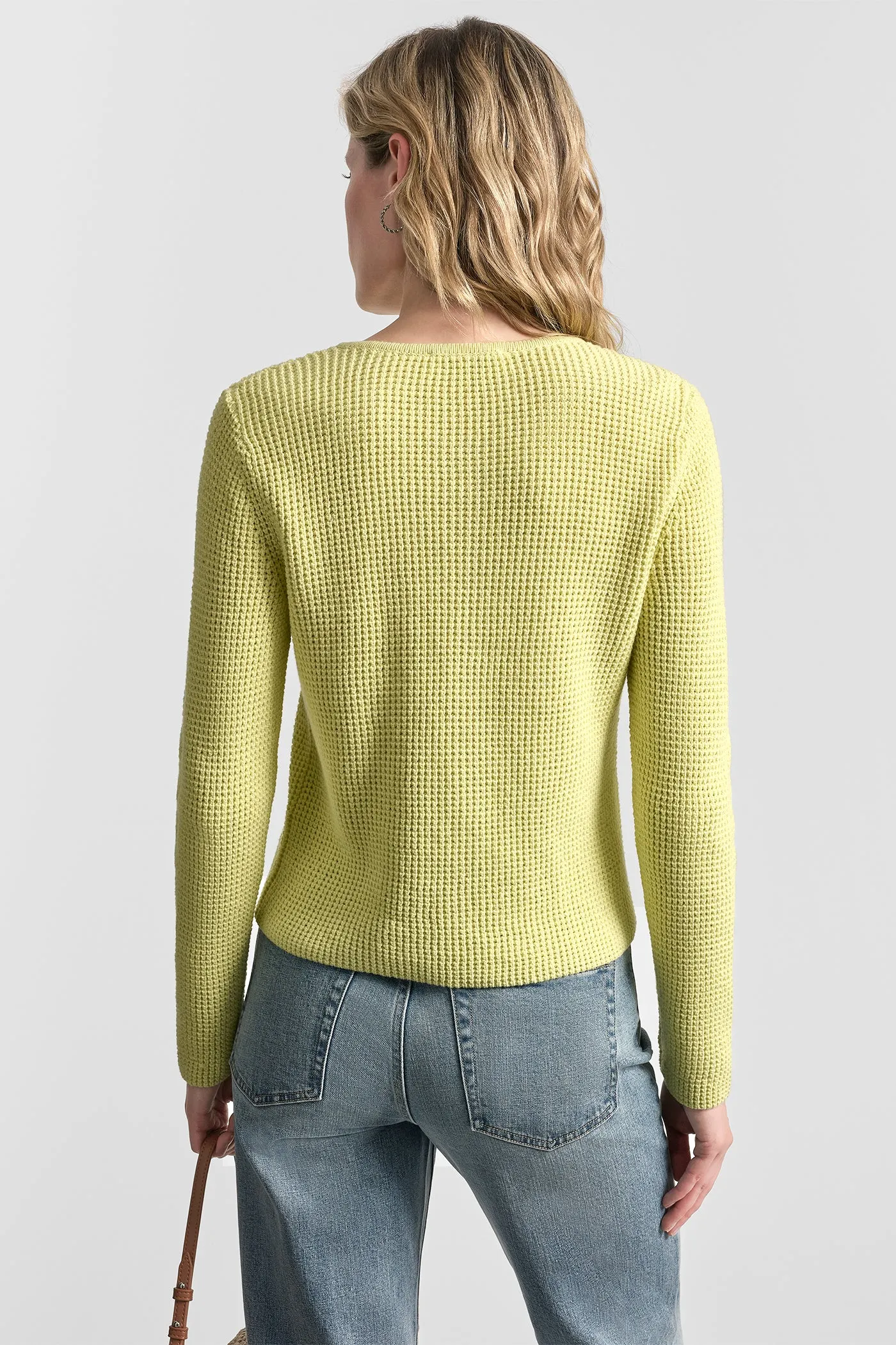 TUCK STITCH CREW NECK CARDIGAN sold by DKNY product image thumbnail 2