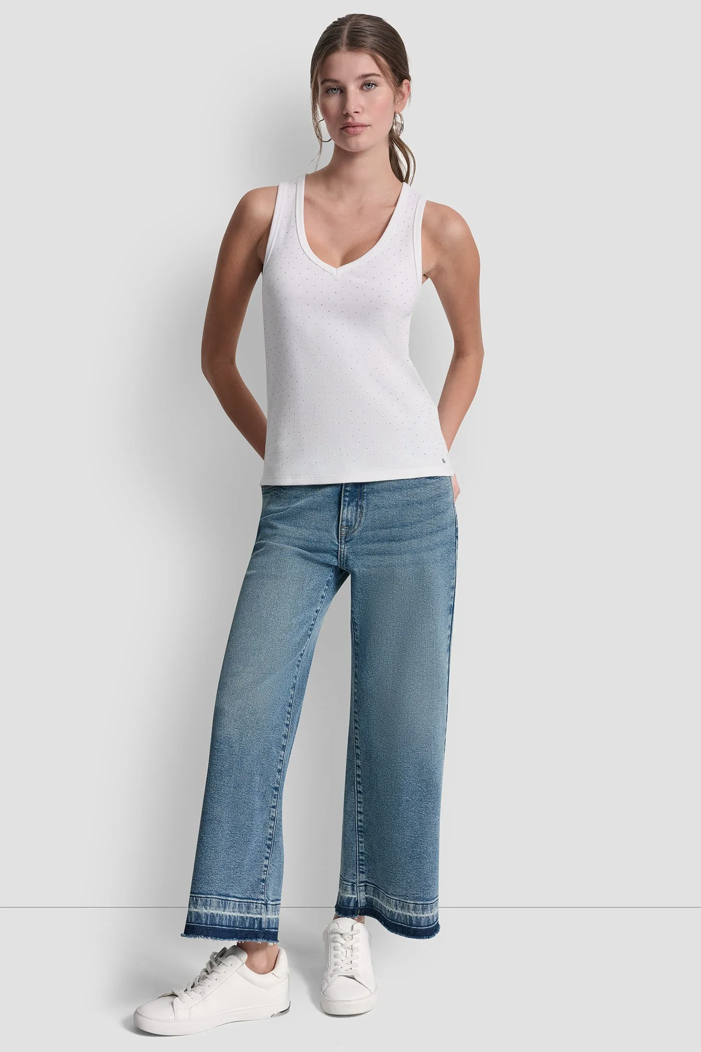 RHINESTONES V-NECK TANK sold by DKNY product image thumbnail 4