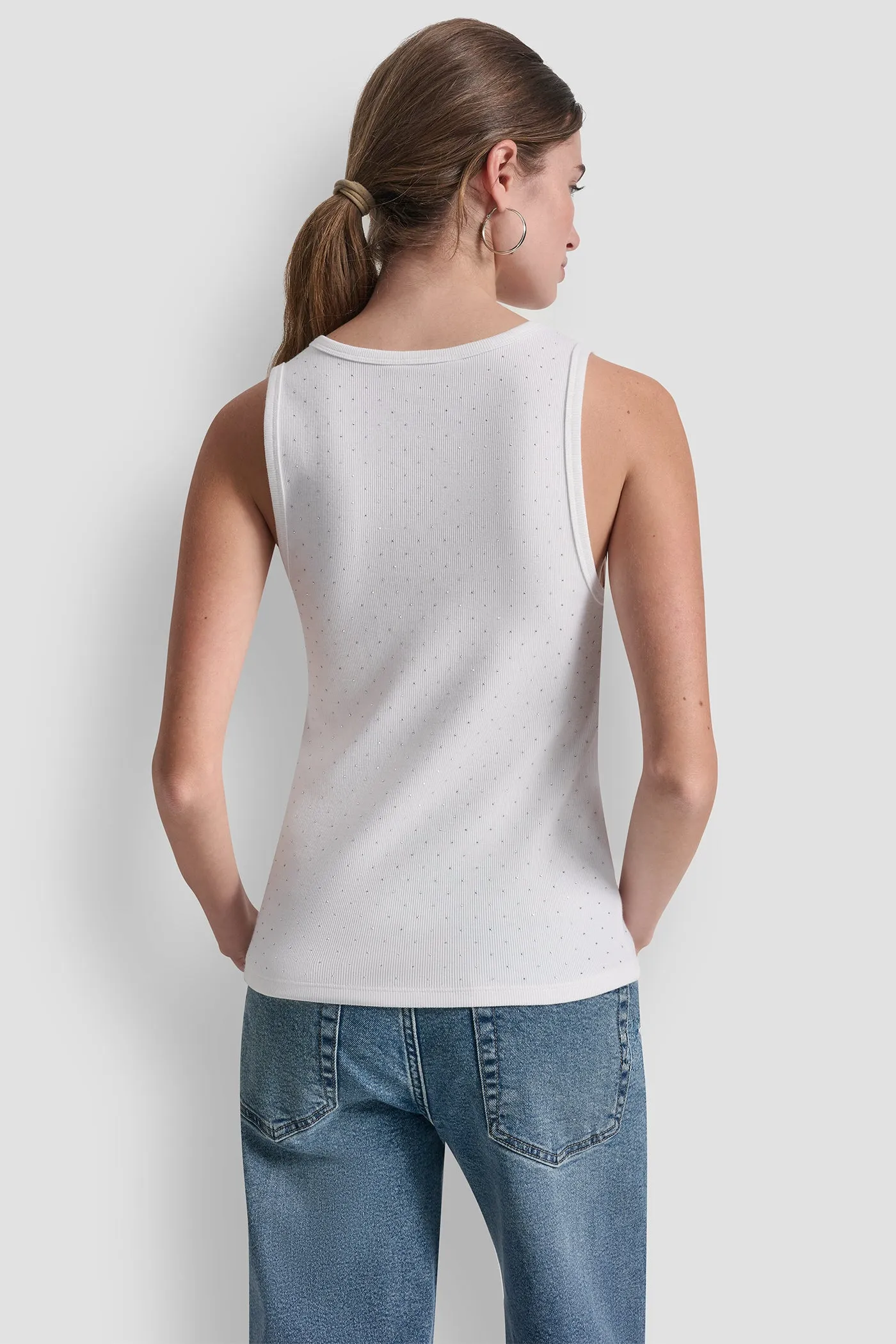 RHINESTONES V-NECK TANK sold by DKNY product image thumbnail 3