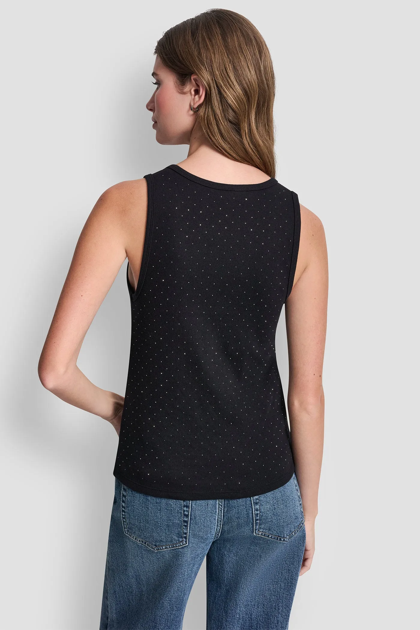 RHINESTONES V-NECK TANK sold by DKNY product image thumbnail 2