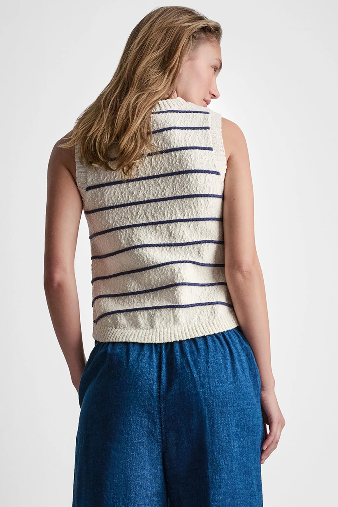 SLEEVELESS STRIPED SWEATER sold by DKNY product image thumbnail 2