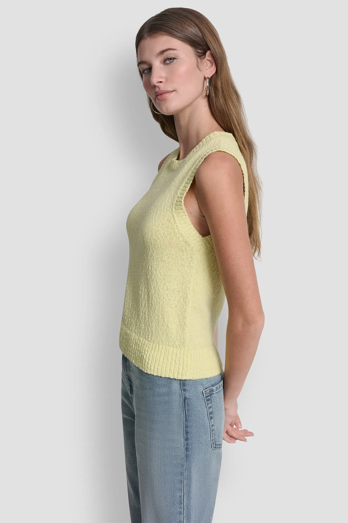 CREW NECK SLEEVELESS SWEATER sold by DKNY product image thumbnail 3