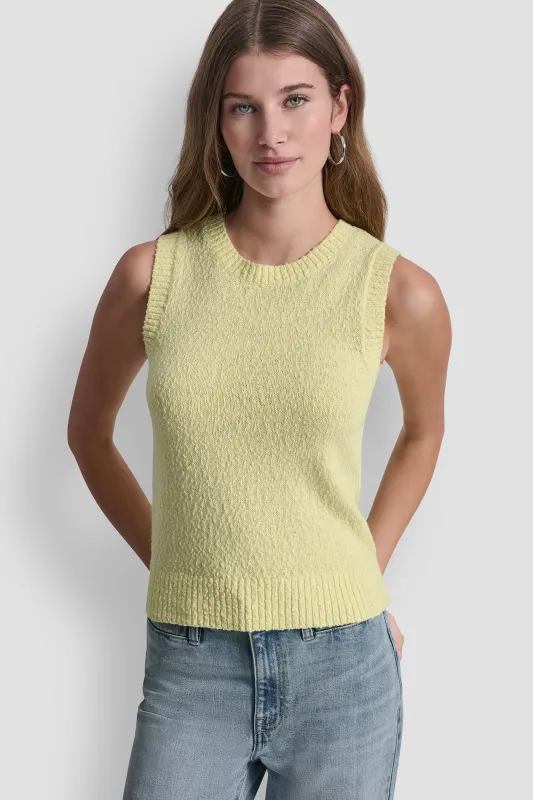 CREW NECK SLEEVELESS SWEATER sold by DKNY