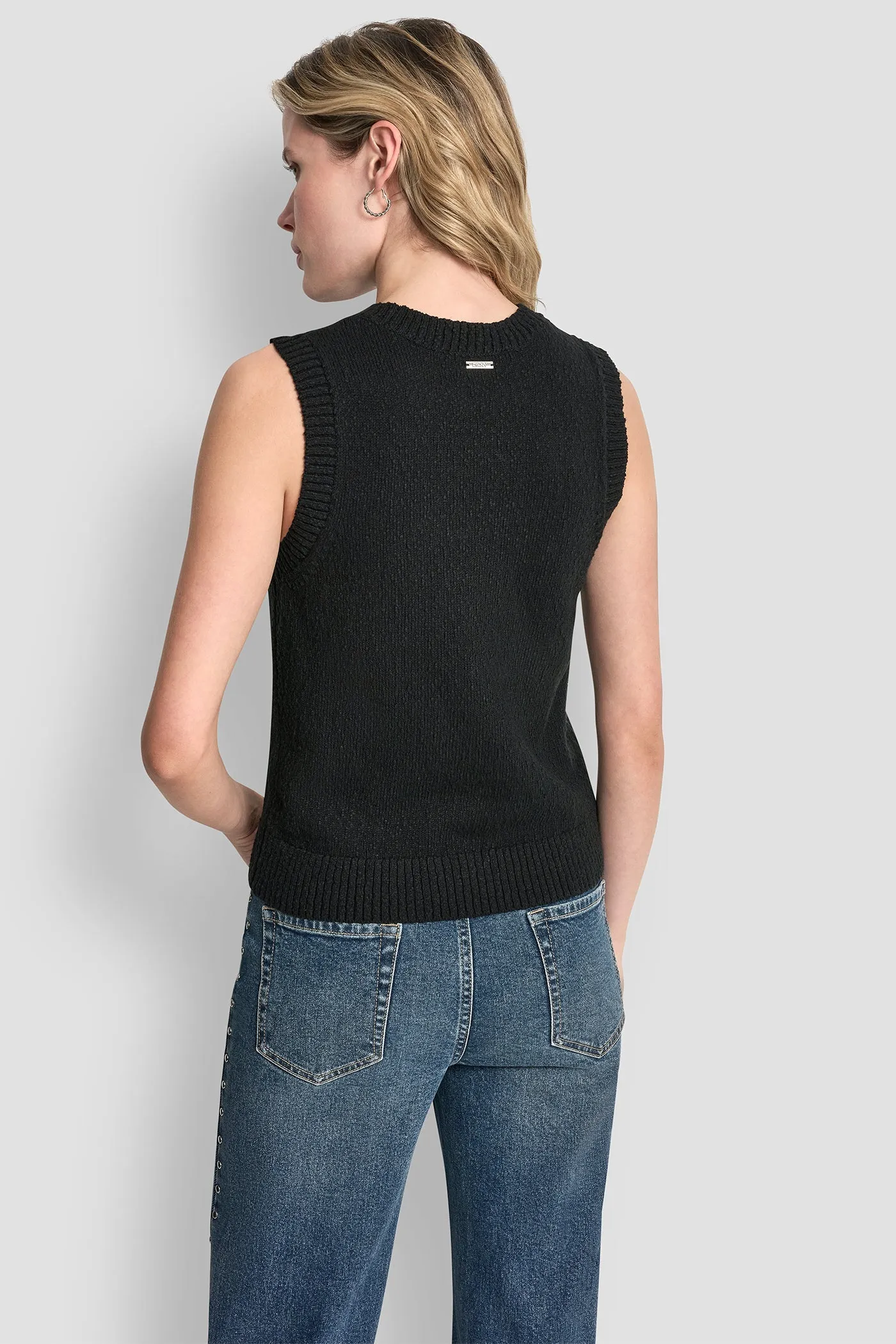 CREW NECK SLEEVELESS SWEATER sold by DKNY product image thumbnail 2