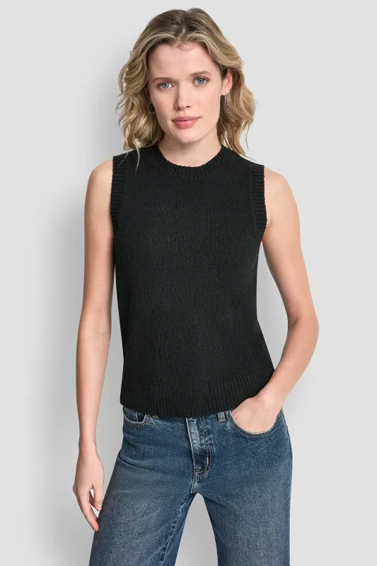 CREW NECK SLEEVELESS SWEATER sold by DKNY