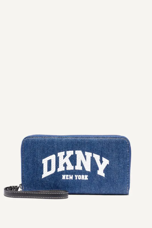 HADLEE LARGE ZIP AROUND WALLET sold by DKNY