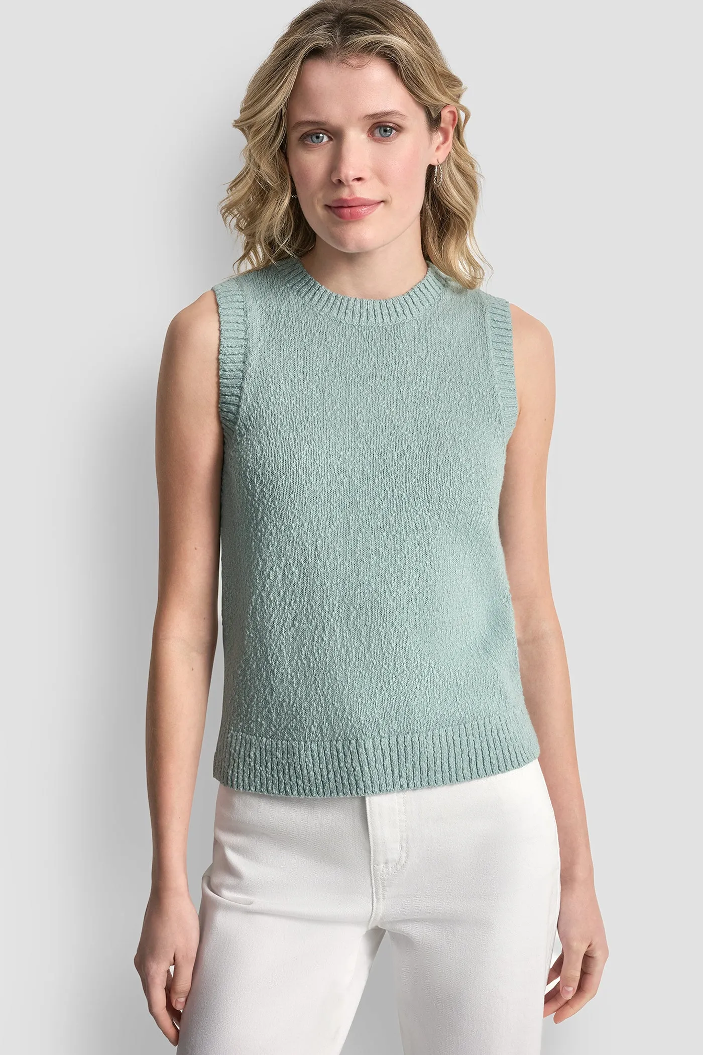 CREW NECK SLEEVELESS SWEATER sold by DKNY
