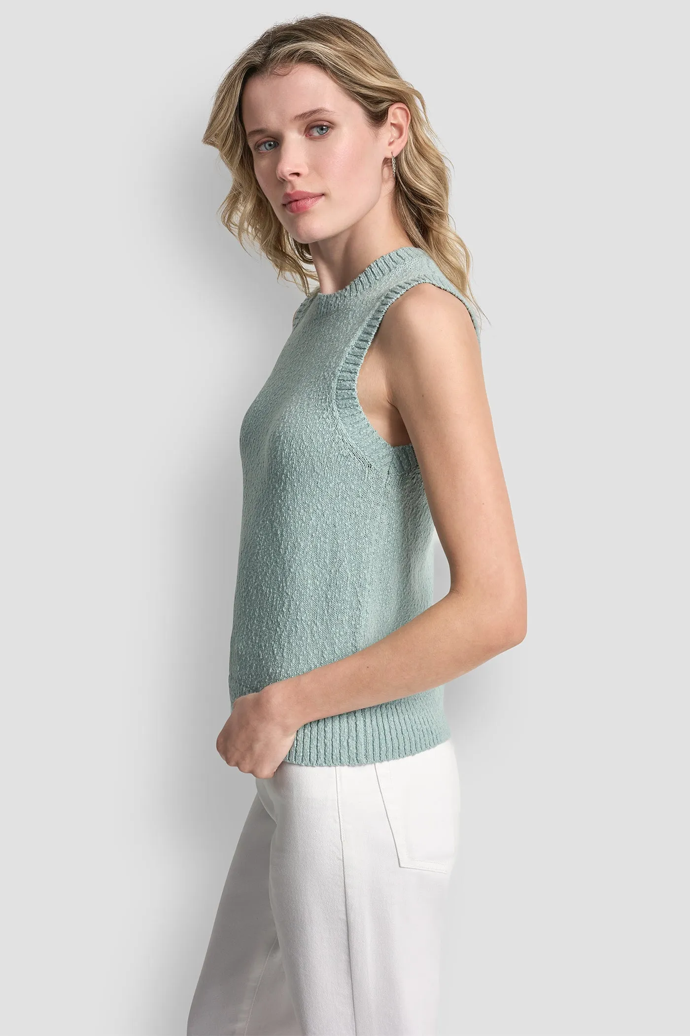 CREW NECK SLEEVELESS SWEATER sold by DKNY product image thumbnail 3