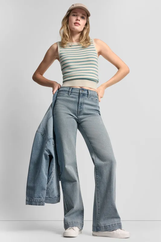 SLEEVELESS STRIPED SWEATER sold by DKNY