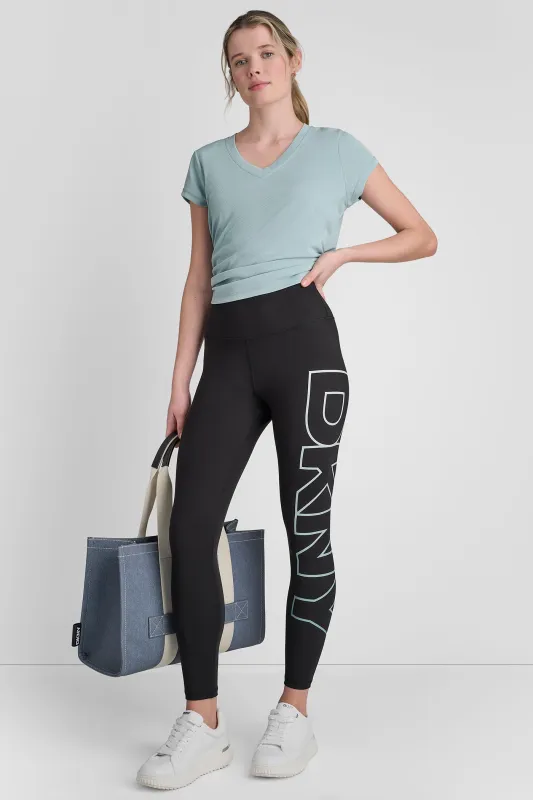 HIGH WAIST 7/8 BALANCE COMPRESSION EXPLODED OMBRE made by DKNY