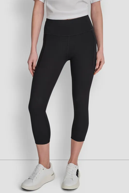 BALANCE COMPRESSION HIGH-WAIST CROPPED LEGGING sold by DKNY