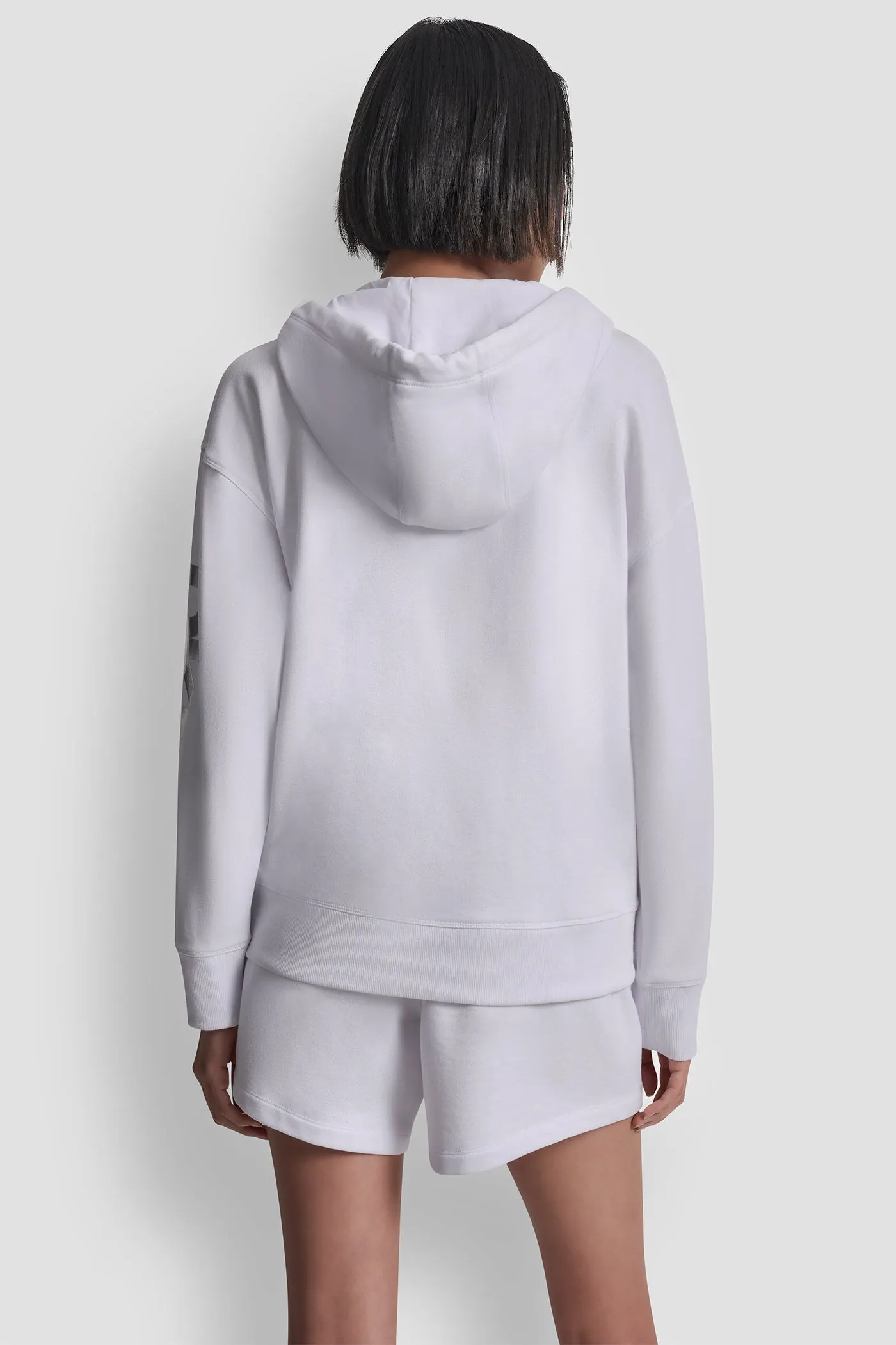FOIL LOGO FULL-ZIP HOODIE sold by DKNY product image thumbnail 2