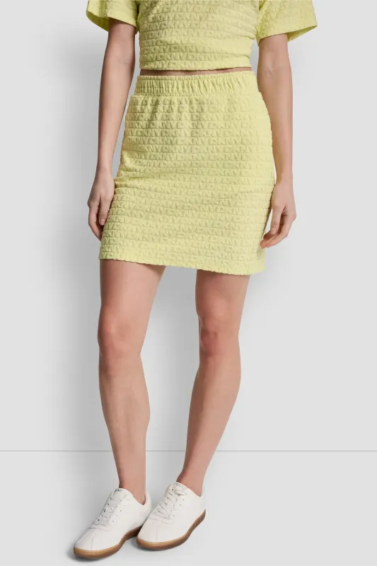 LOGO JACQUARD PULL-ON SKIRT sold by DKNY