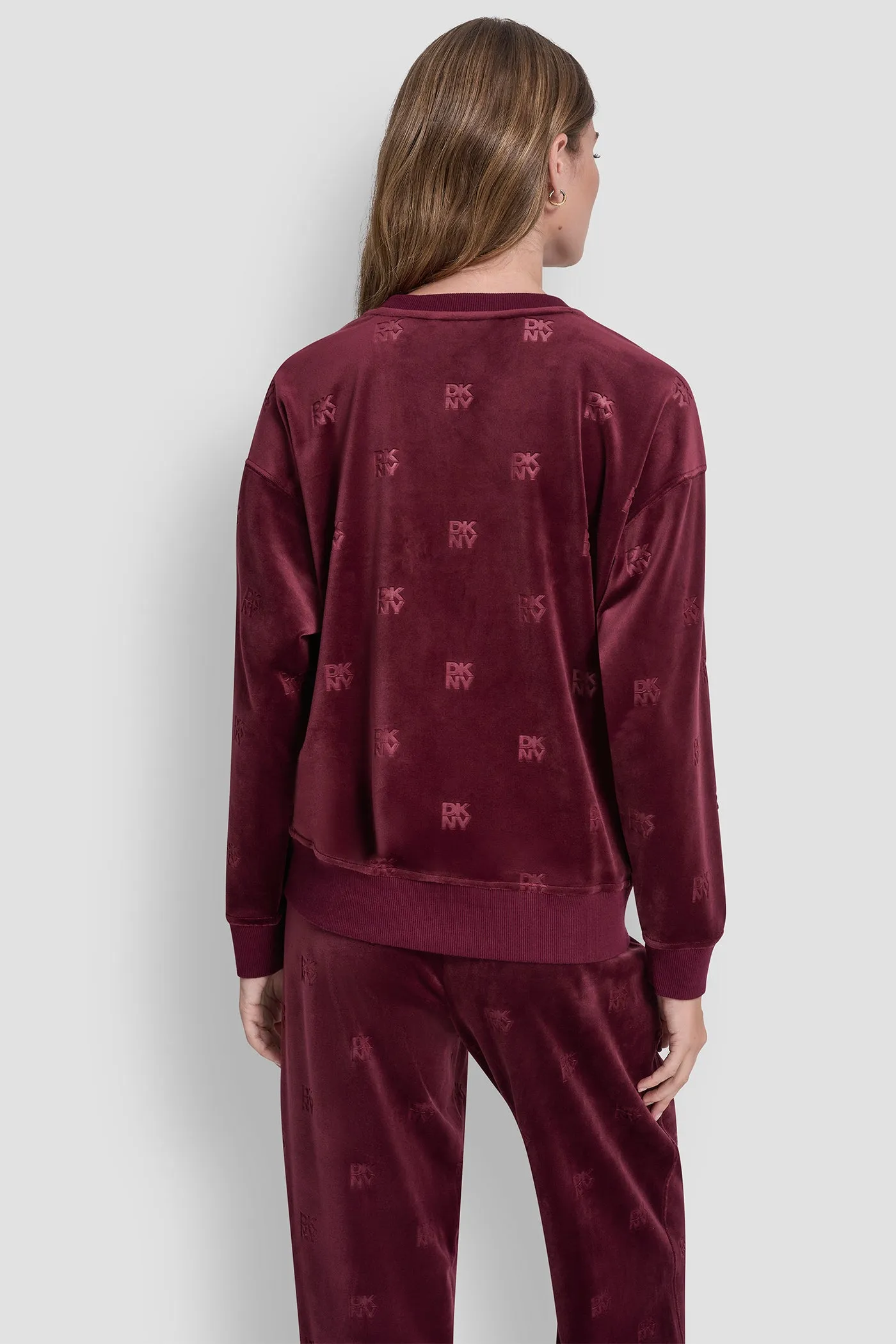 VELOUR DKNY ALL OVER PULLOVER sold by DKNY product image thumbnail 2