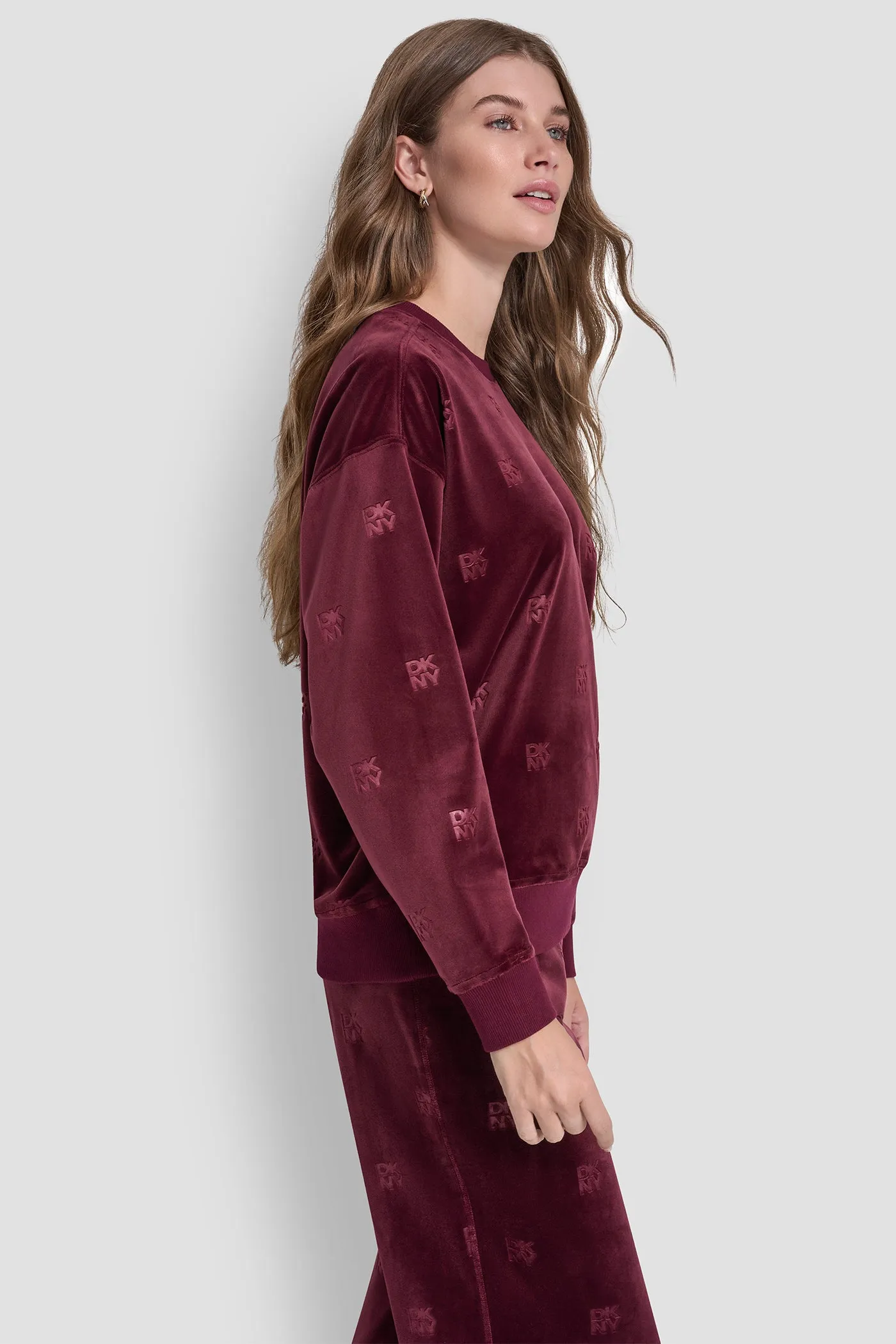 VELOUR DKNY ALL OVER PULLOVER sold by DKNY product image thumbnail 5