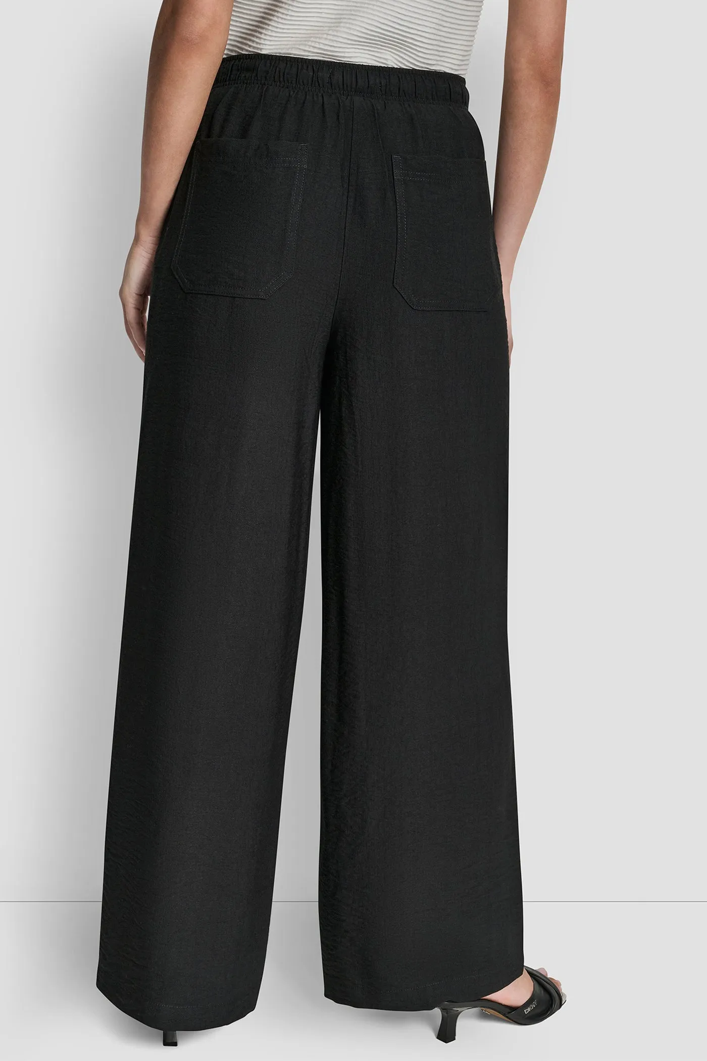 SEAMED WIDE LEG PULL-ON PANT sold by DKNY product image thumbnail 2