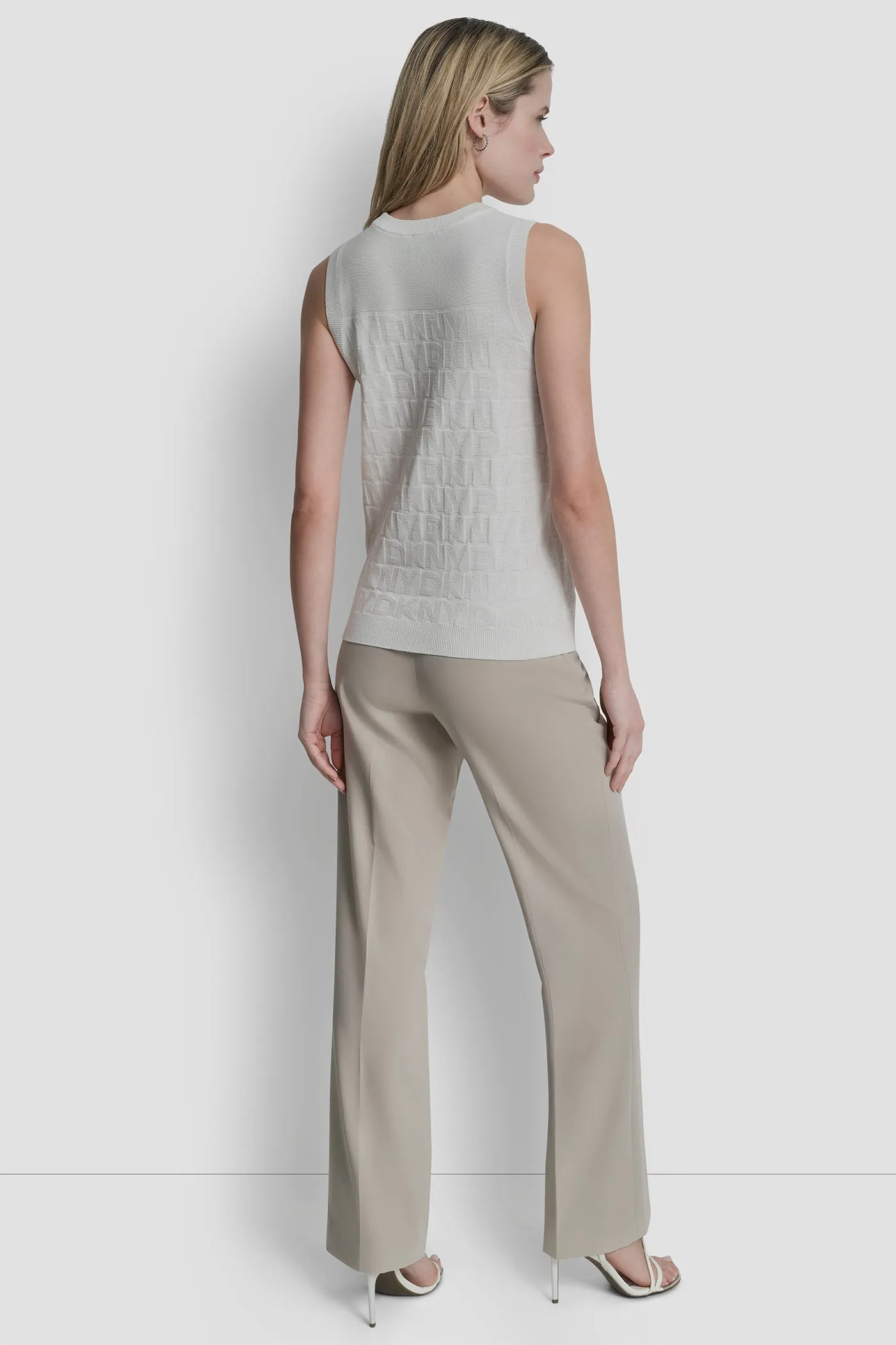 SWEATER TANK WITH ALL OVER LOGO sold by DKNY product image thumbnail 5