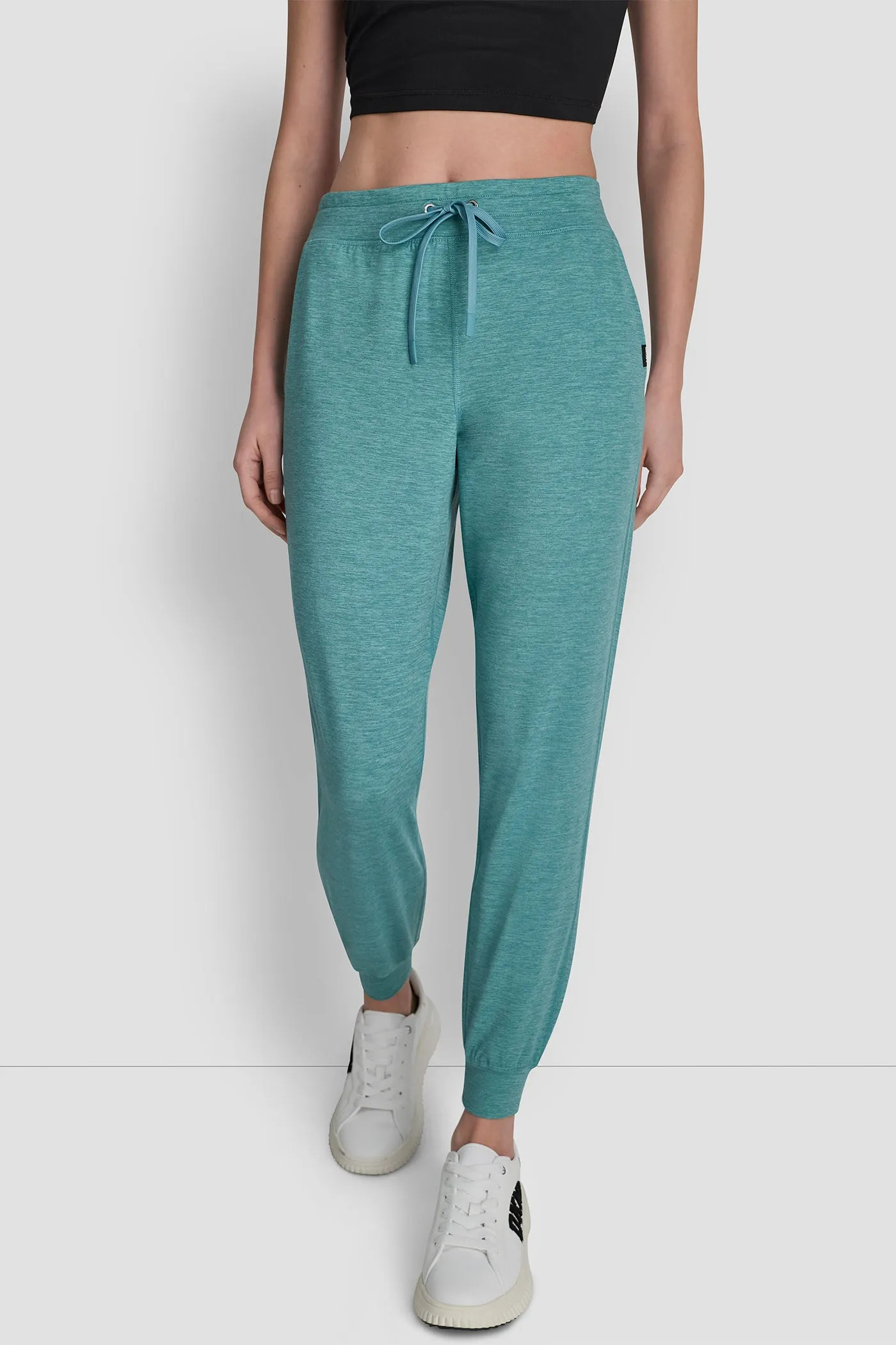 CROPPED HIGH-RISE SLIM JOGGER sold by DKNY product image thumbnail 4