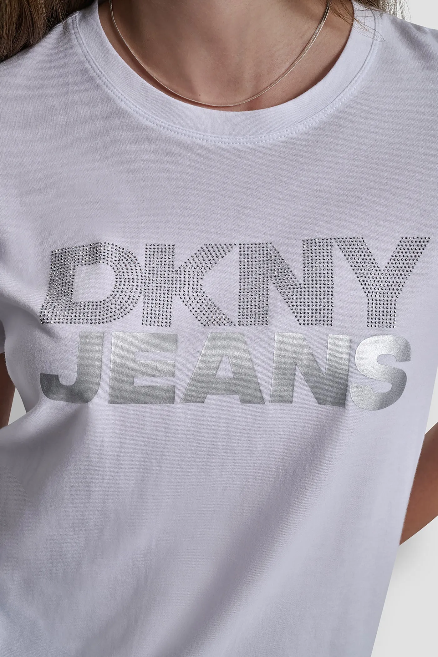 DKNY JEANS STACKED RHINESTONE TEE sold by DKNY product image thumbnail 5