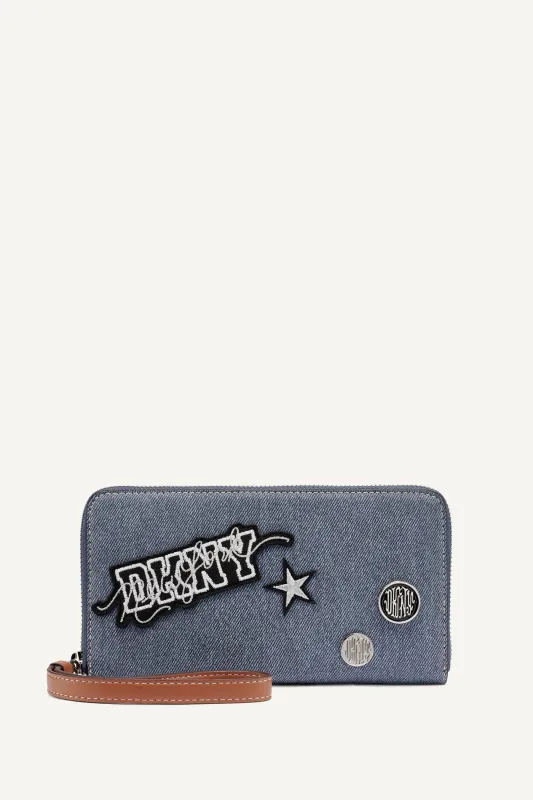 NESSA LARGE ZIP AROUND WALLET sold by DKNY