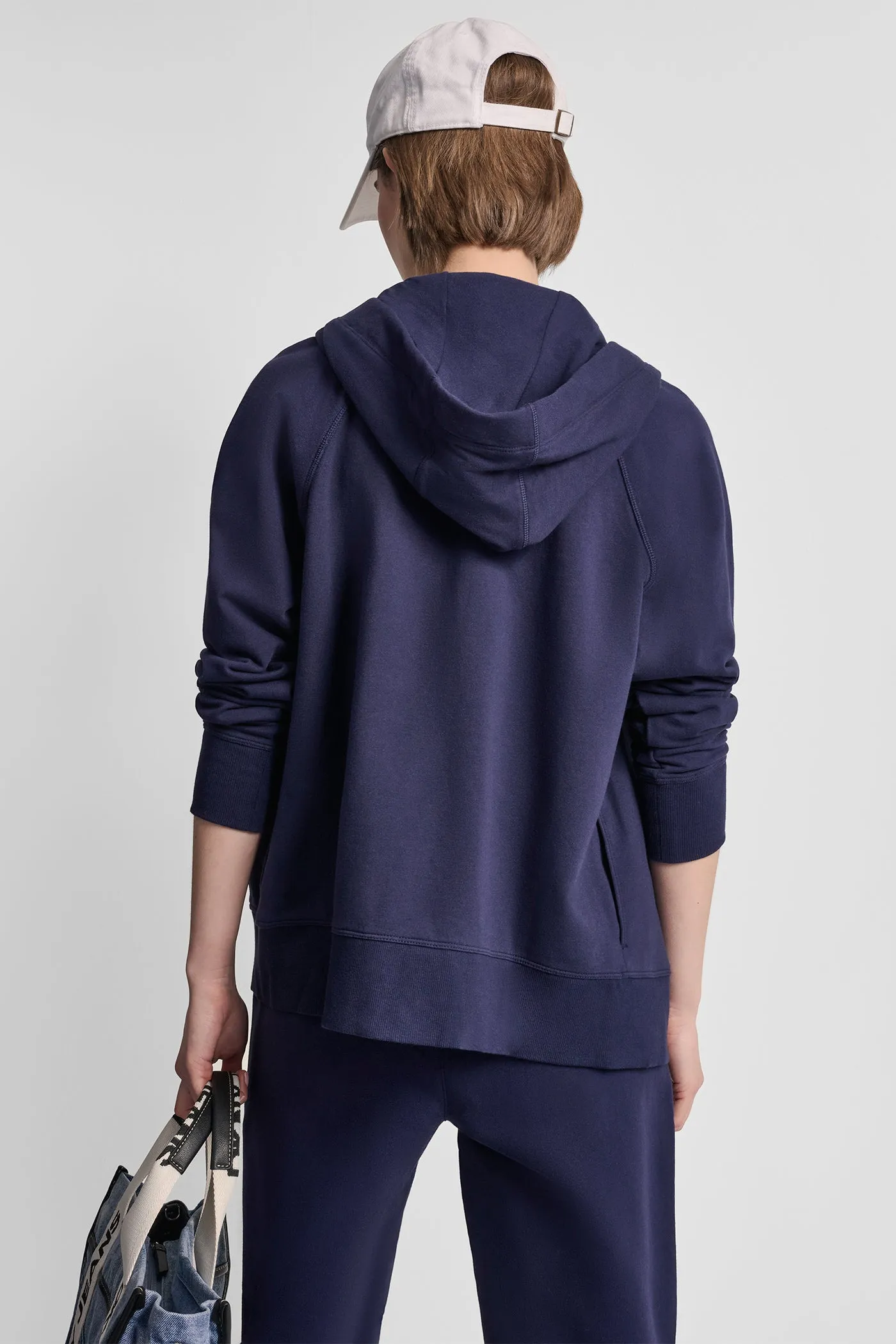 TWO TONE LOGO DRAWCORD ZIP HOODIE sold by DKNY product image thumbnail 2