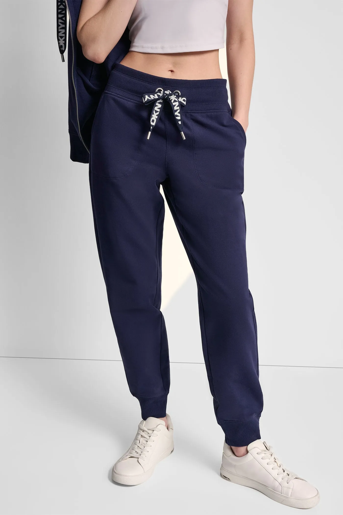 TWO TONE LOGO DRAWCORD JOGGER sold by DKNY product image thumbnail 4