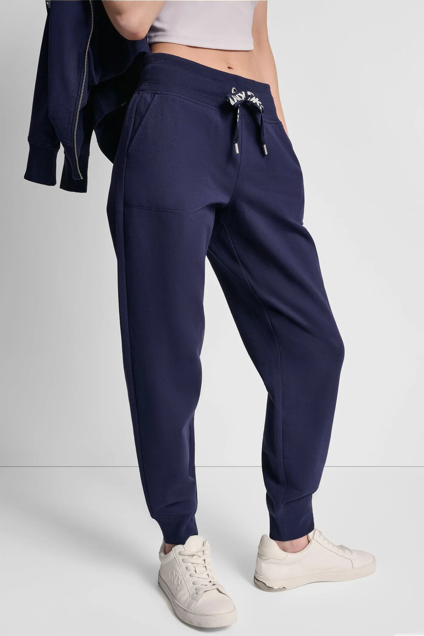 TWO TONE LOGO DRAWCORD JOGGER sold by DKNY product image thumbnail 3