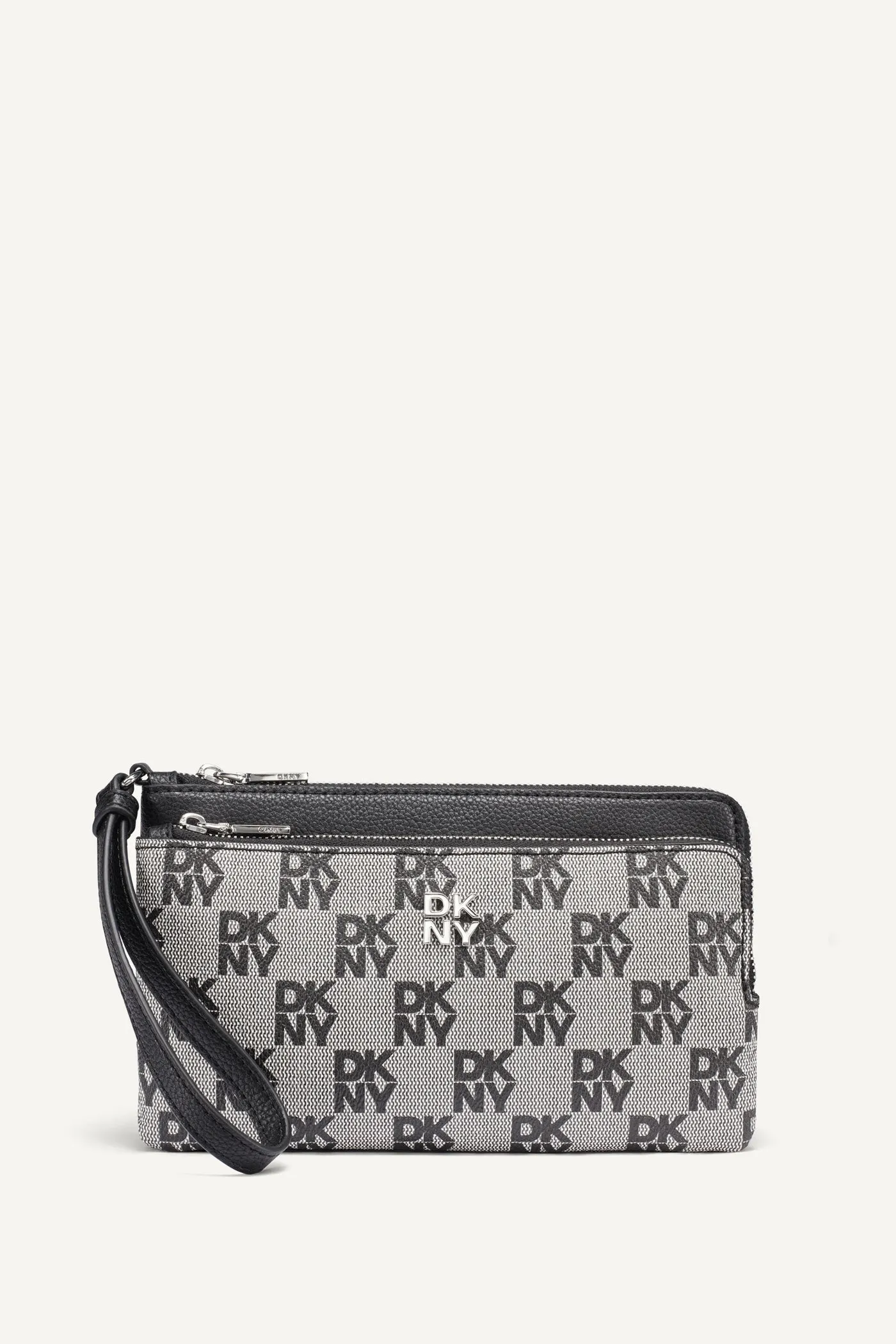 SARAH DUAL ZIP POUCH WRISTLET sold by DKNY