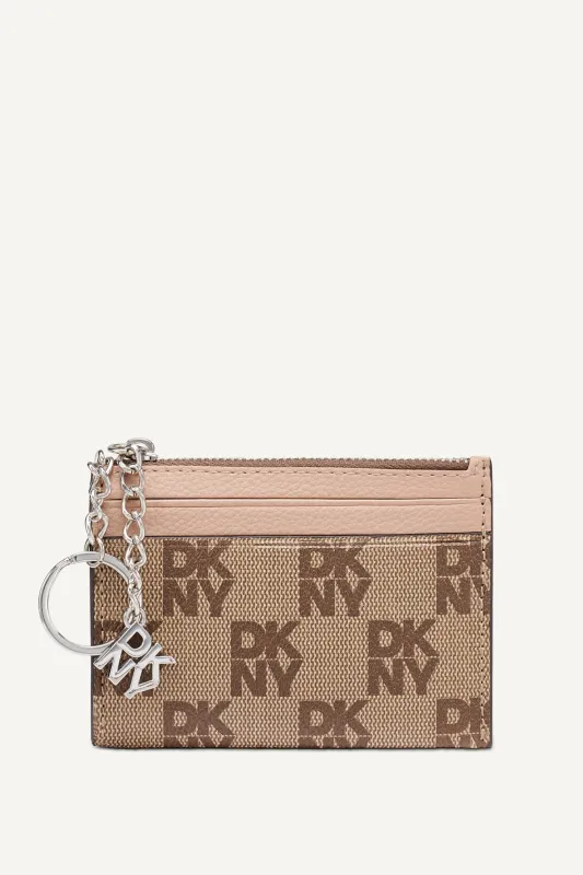 SARAH TOP ZIP CARD HOLDER sold by DKNY