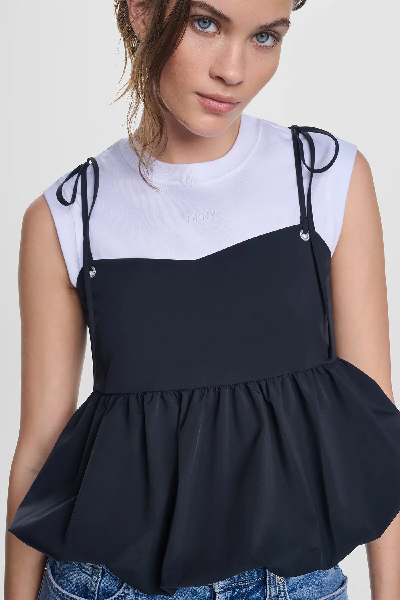 PEPLUM TANK WITH TIED STRAPS sold by DKNY product image thumbnail 2