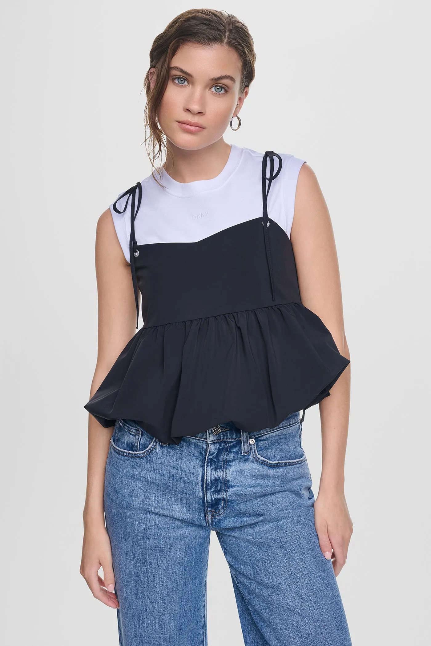 PEPLUM TANK WITH TIED STRAPS sold by DKNY product image thumbnail 5