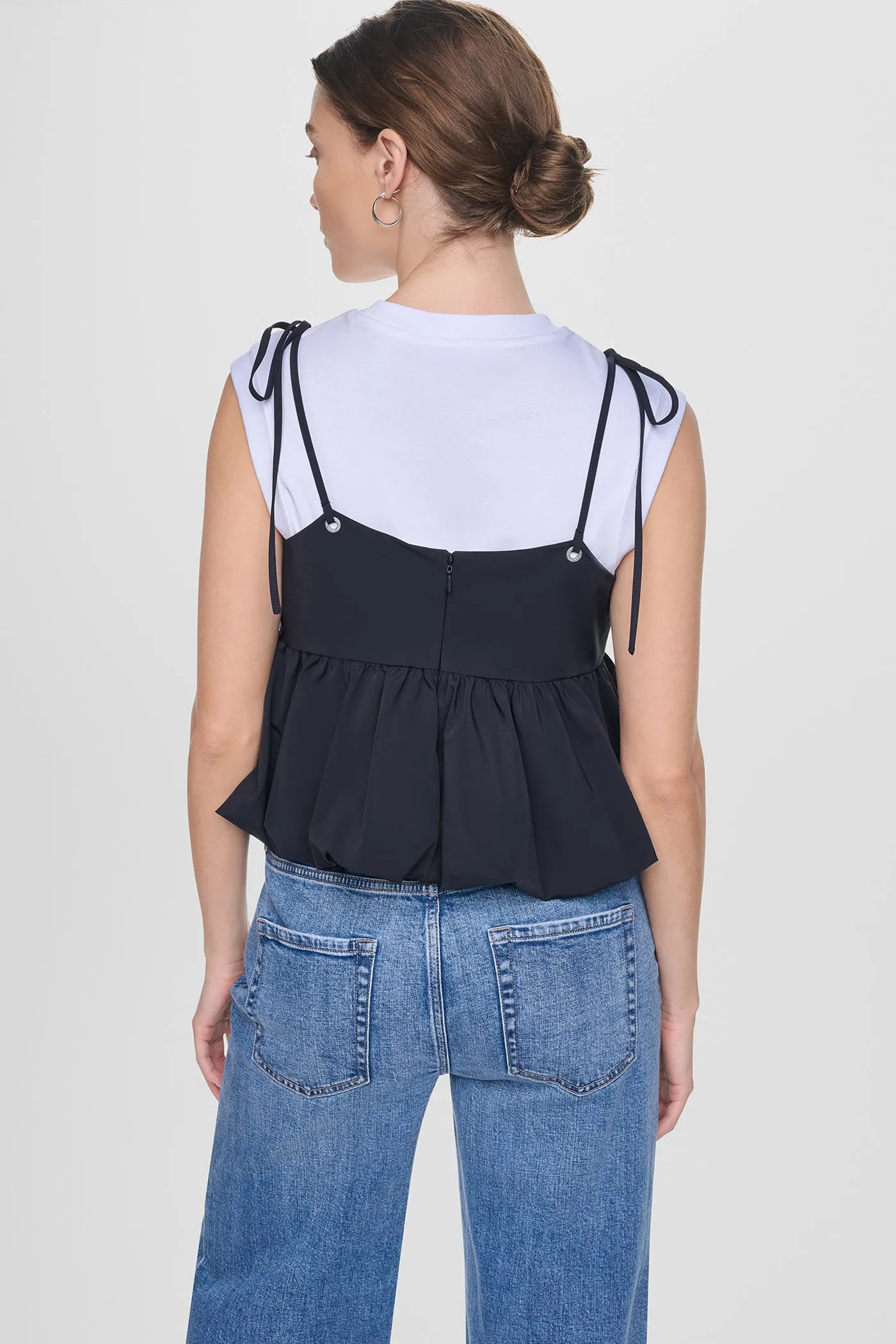 PEPLUM TANK WITH TIED STRAPS sold by DKNY product image thumbnail 3
