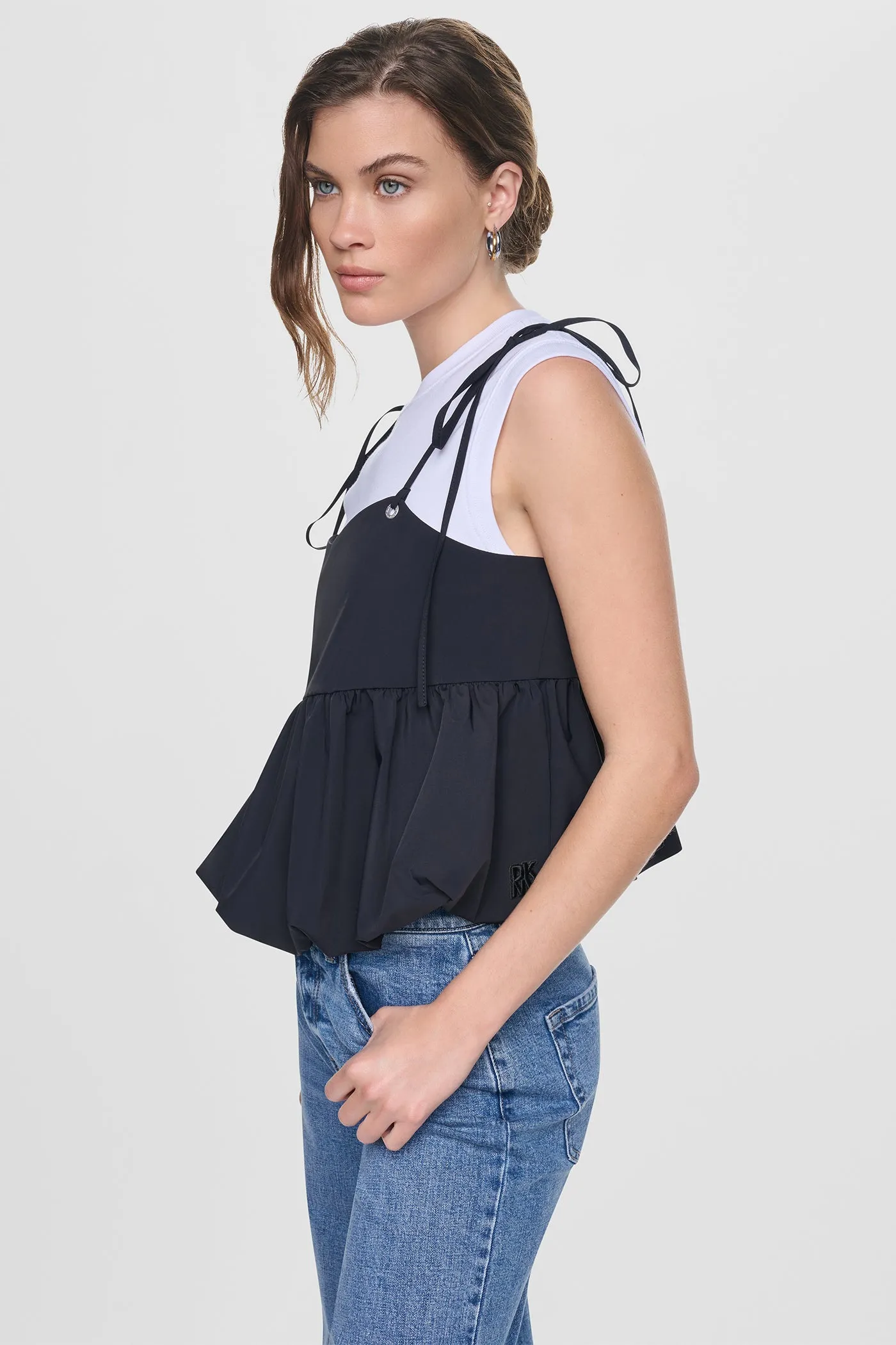 PEPLUM TANK WITH TIED STRAPS sold by DKNY product image thumbnail 4