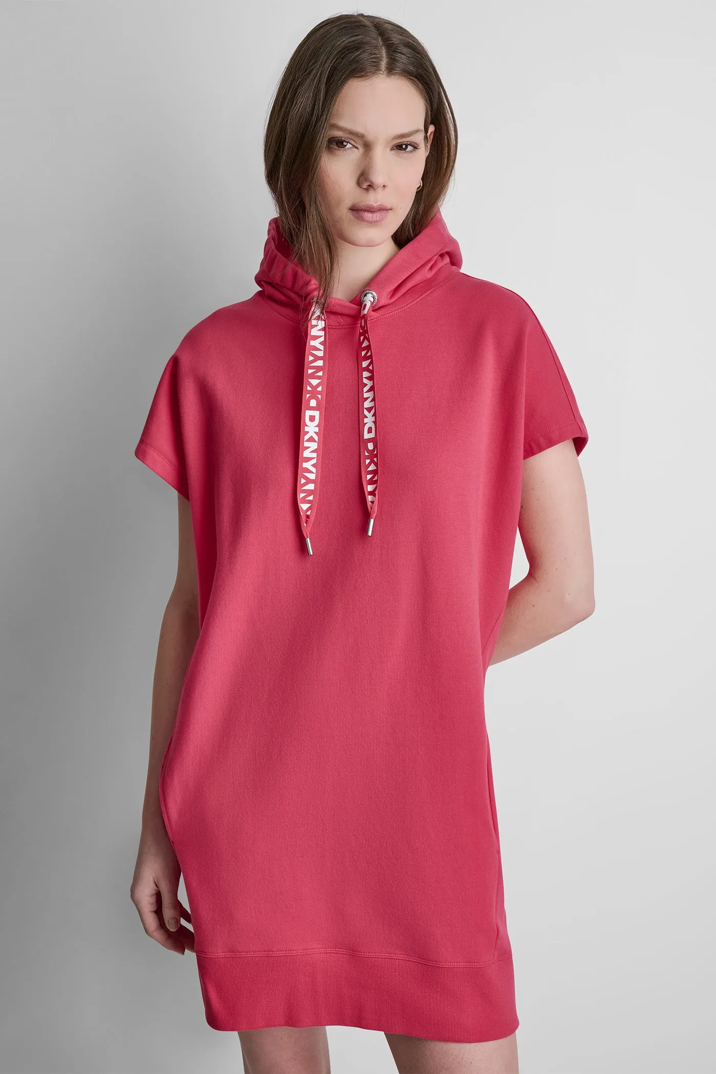 TWO-TONE LOGO DRAWCORD SNEAKER DRESS sold by DKNY product image thumbnail 4