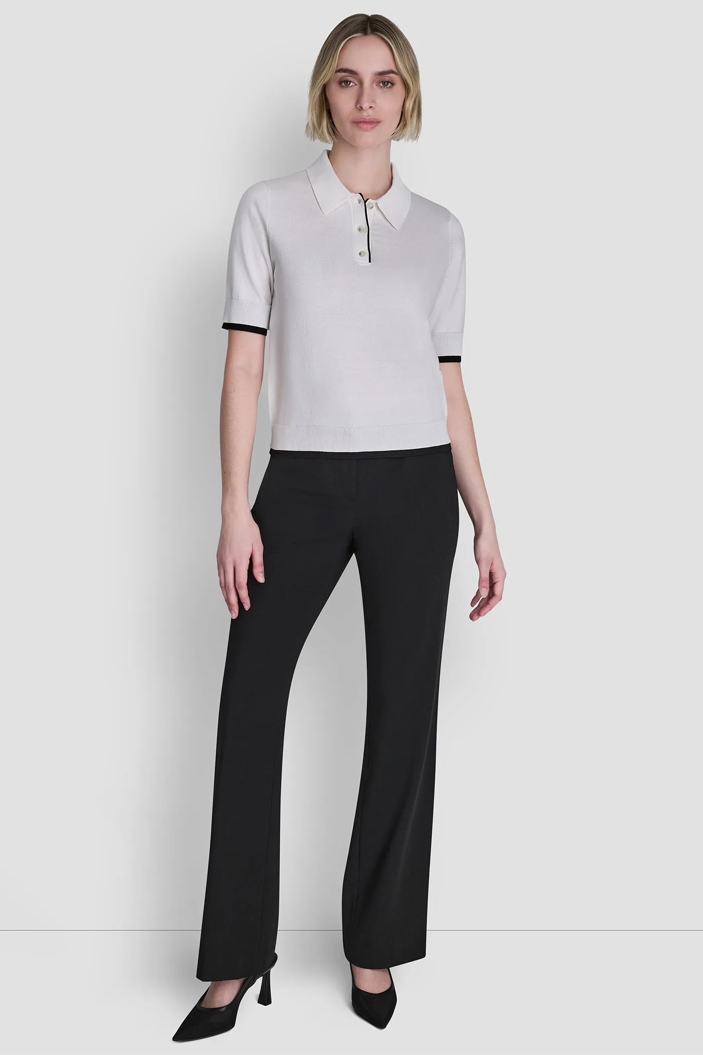 COLOR BLOCK POLO SWEATER sold by DKNY product image thumbnail 2