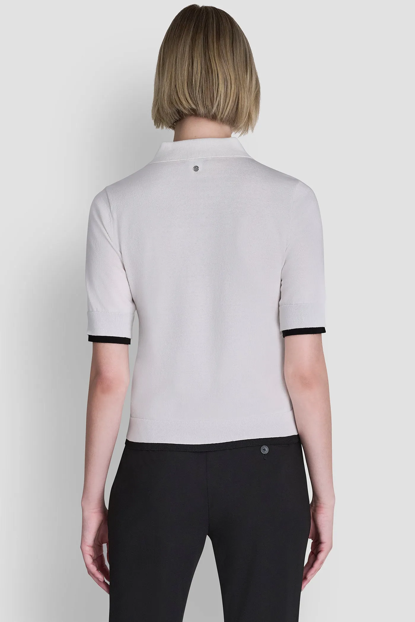 COLOR BLOCK POLO SWEATER sold by DKNY product image thumbnail 3