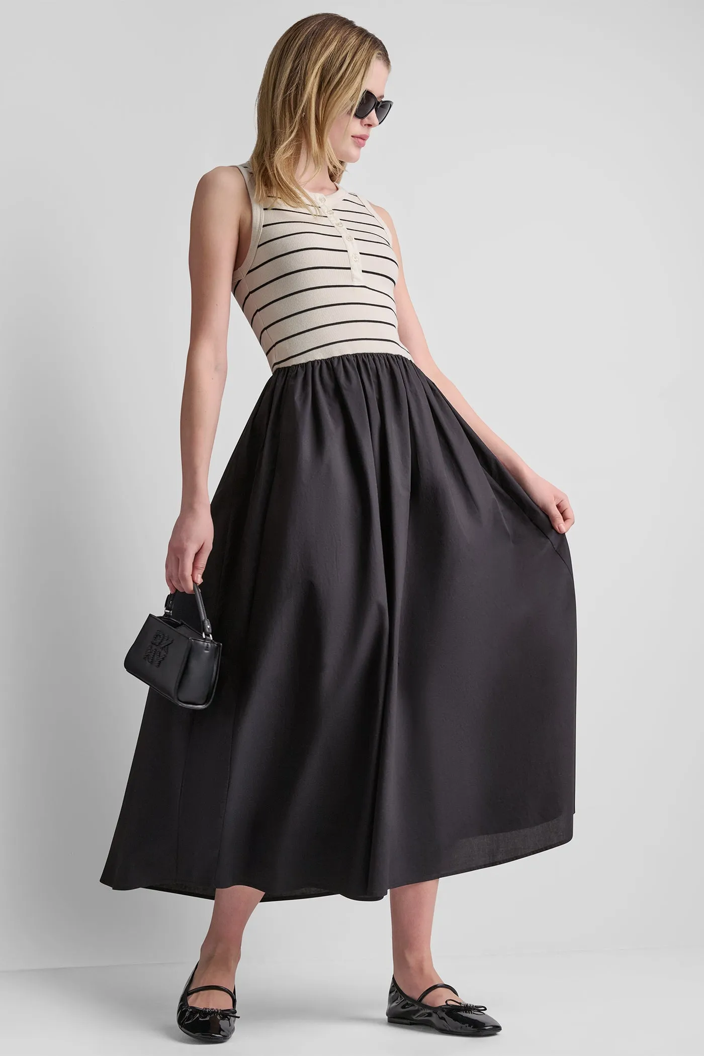 RIB HENLEY TANK MAXI DRESS sold by DKNY product image thumbnail 5