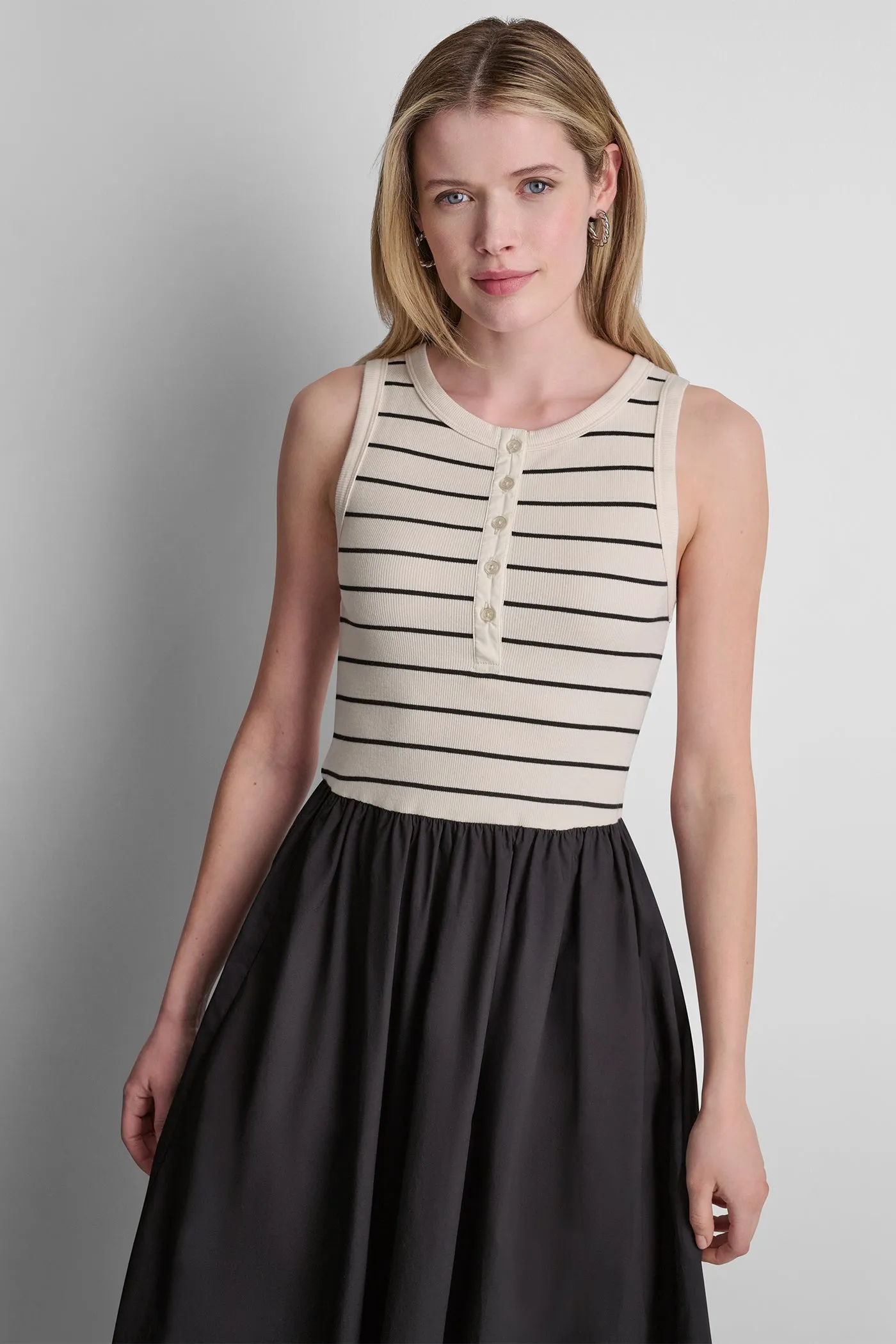 RIB HENLEY TANK MAXI DRESS sold by DKNY product image thumbnail 2