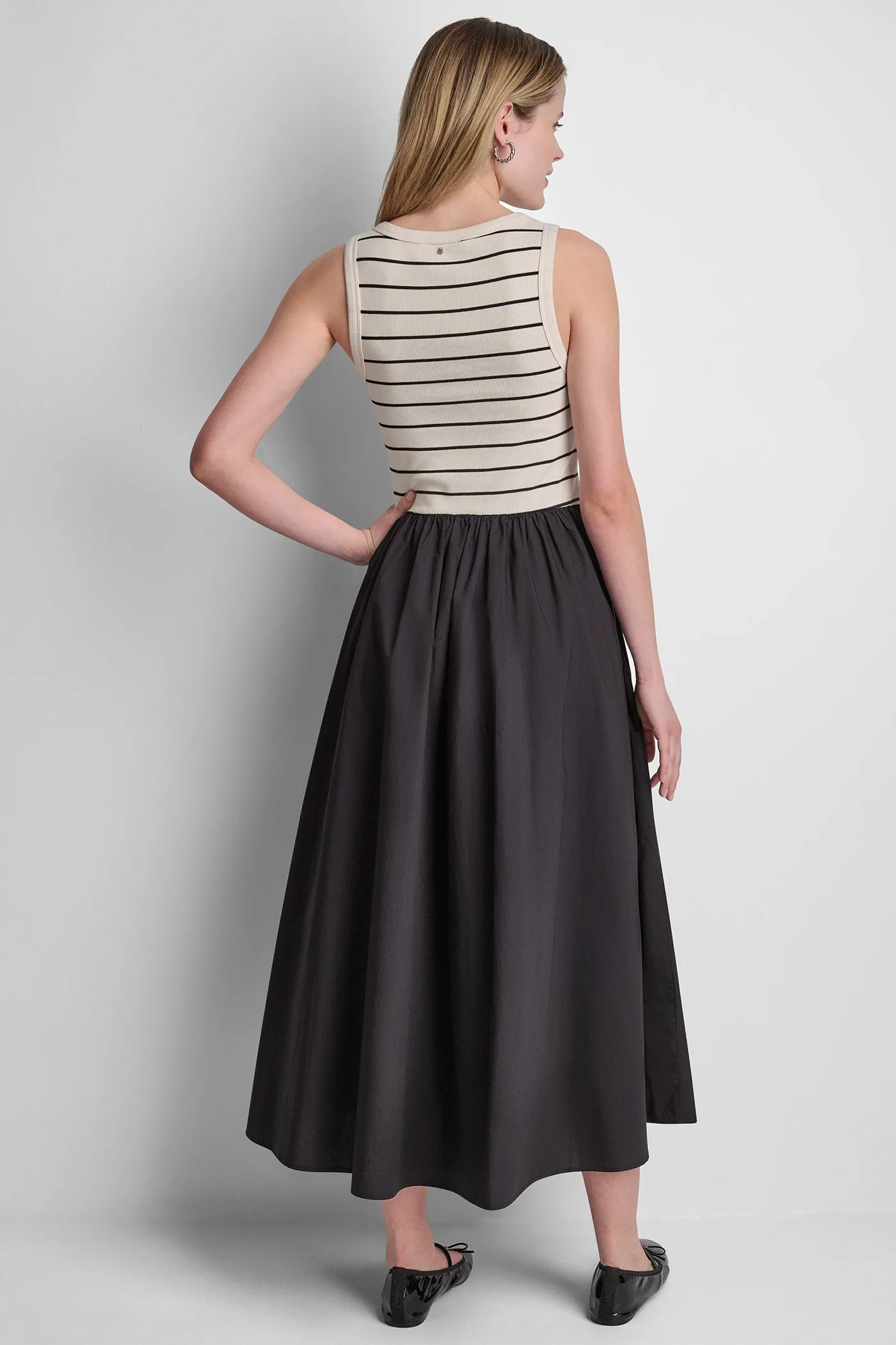 RIB HENLEY TANK MAXI DRESS sold by DKNY product image thumbnail 3