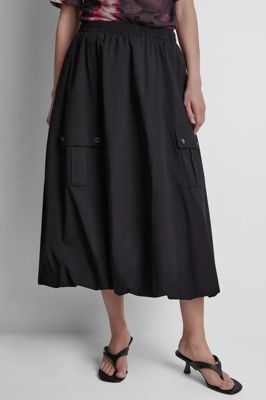 CARGO POCKET BUBBLE MIDI SKIRT made by DKNY