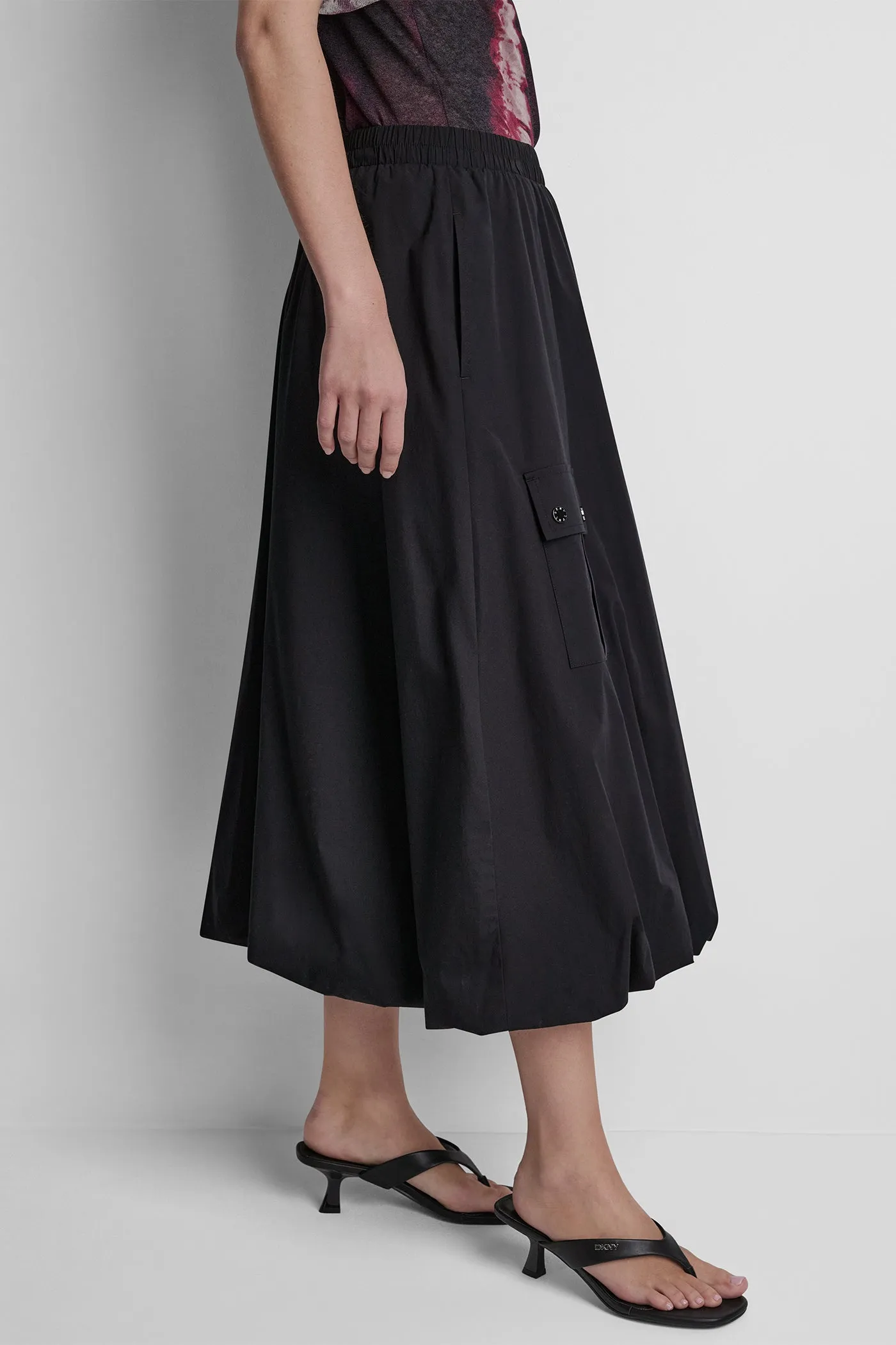 CARGO POCKET BUBBLE MIDI SKIRT sold by DKNY product image thumbnail 4