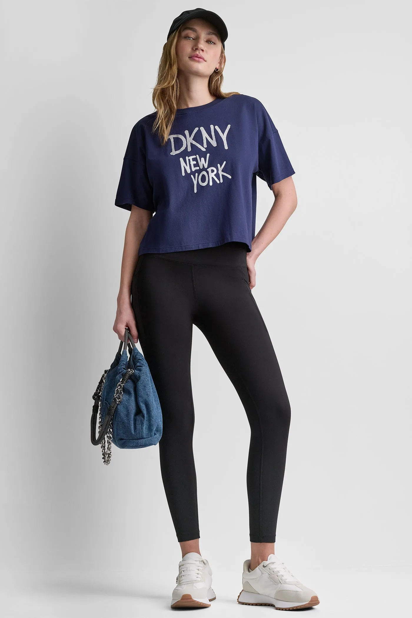 RHINESTONE GRAFFITI LOGO TEE sold by DKNY product image thumbnail 2